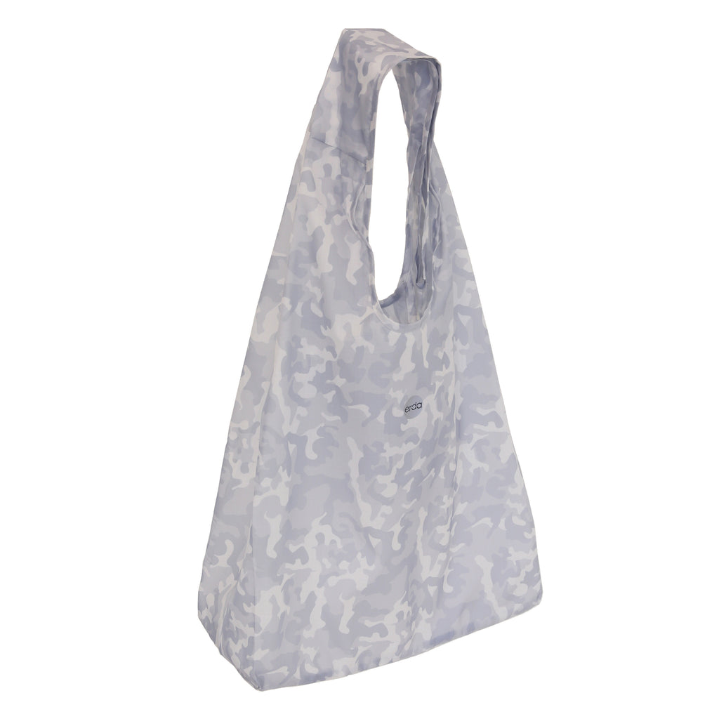 Arctic Camo Small Reusable Ergonomic Bag, Shopping Bag, Grocery Tote, Travel Bag