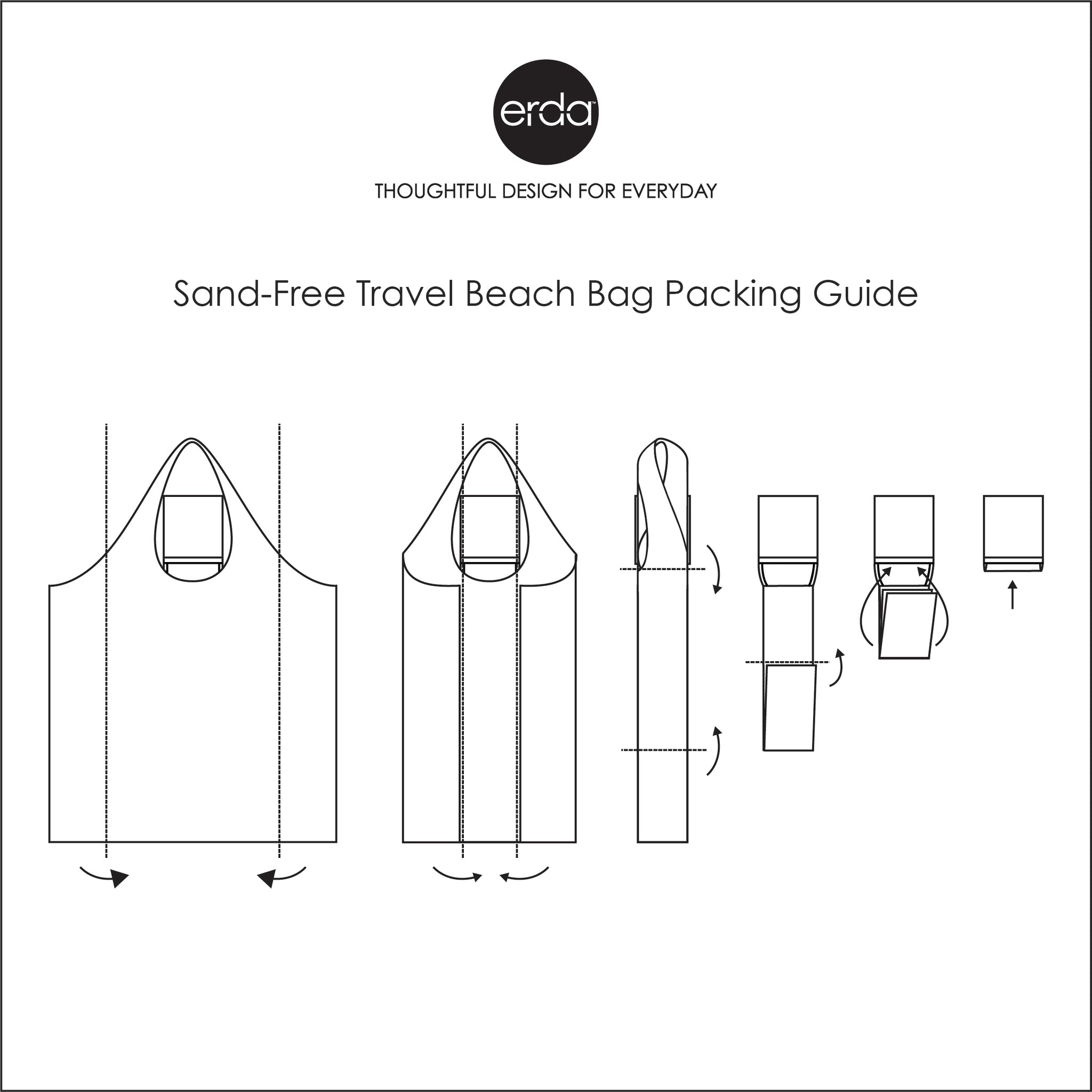 Arctic Camo Sand-Free Travel Beach Bag