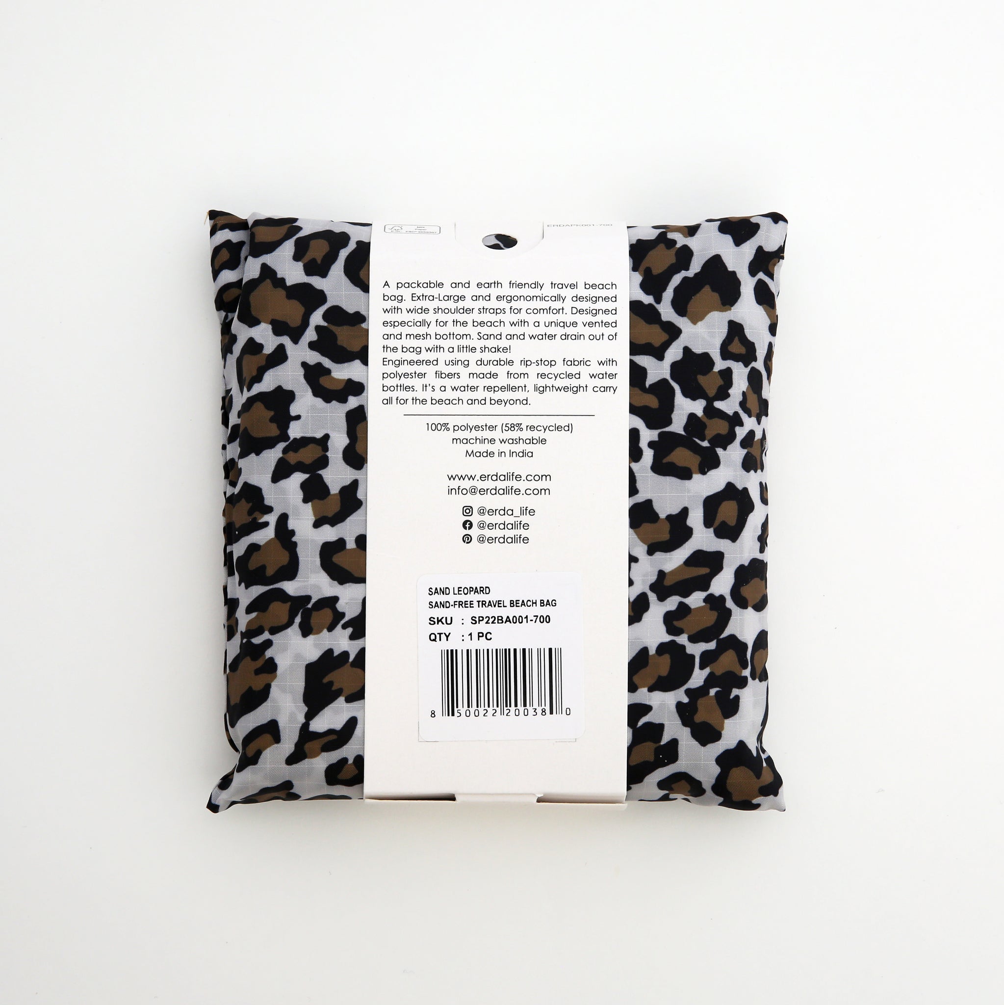 Sand Leopard Sand-Free Travel Beach Bag