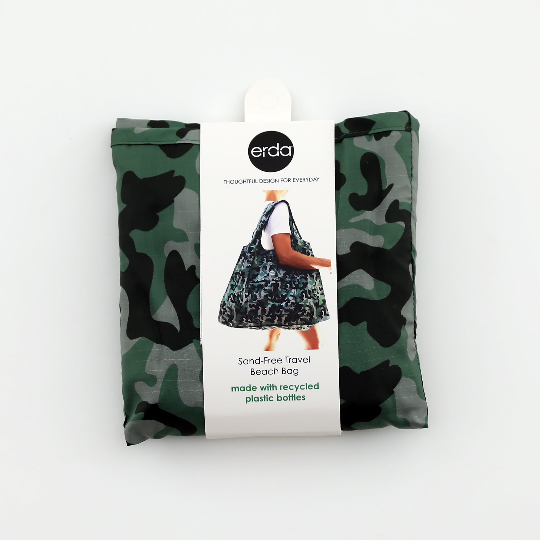 Forest Camo Sand-Free Travel Beach Bag