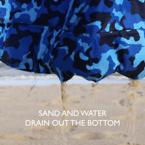 Ocean Camo Sand-Free Travel Beach Bag