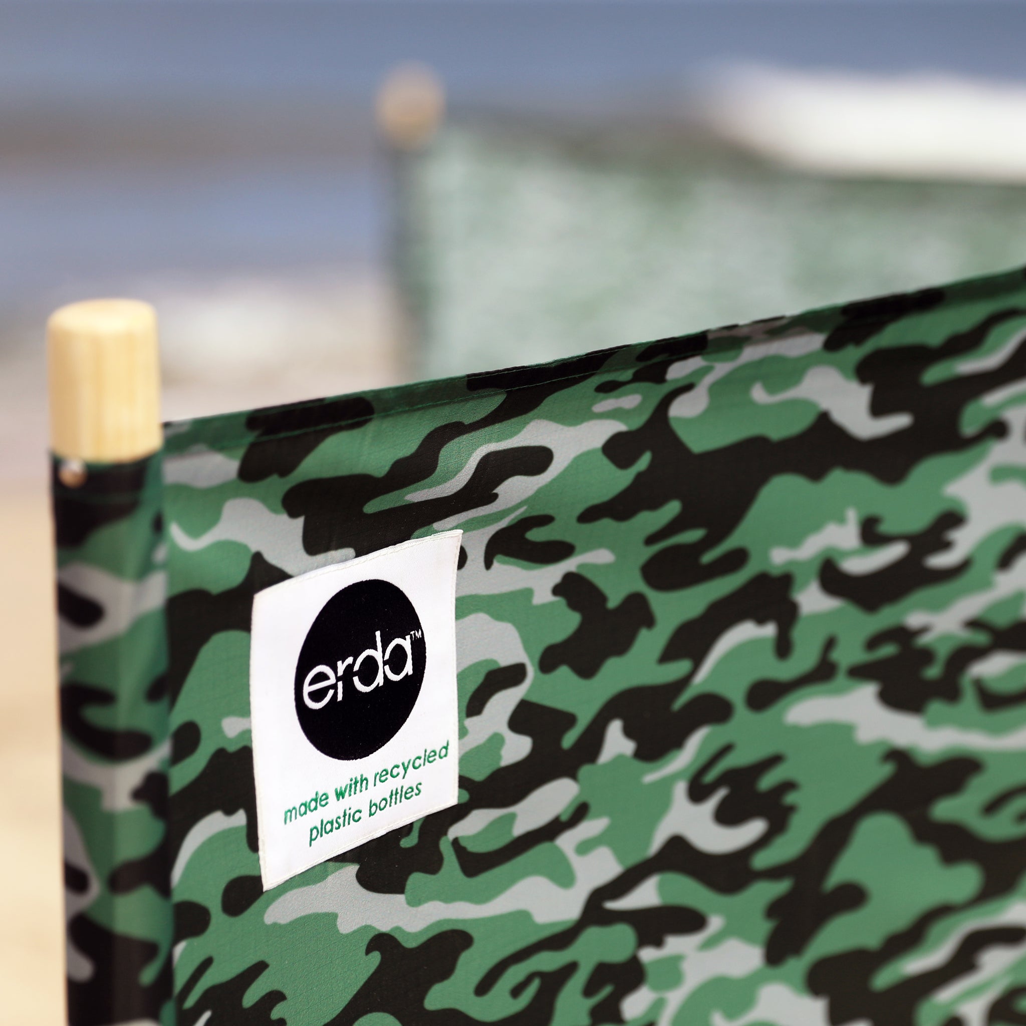 Forest Camo Pro Beach Recycled Polyester Rip-Stop 20 ft Lightweight Windscreen, Privacy Screen, Wind Blocker, Free Matching Shoulder Bag