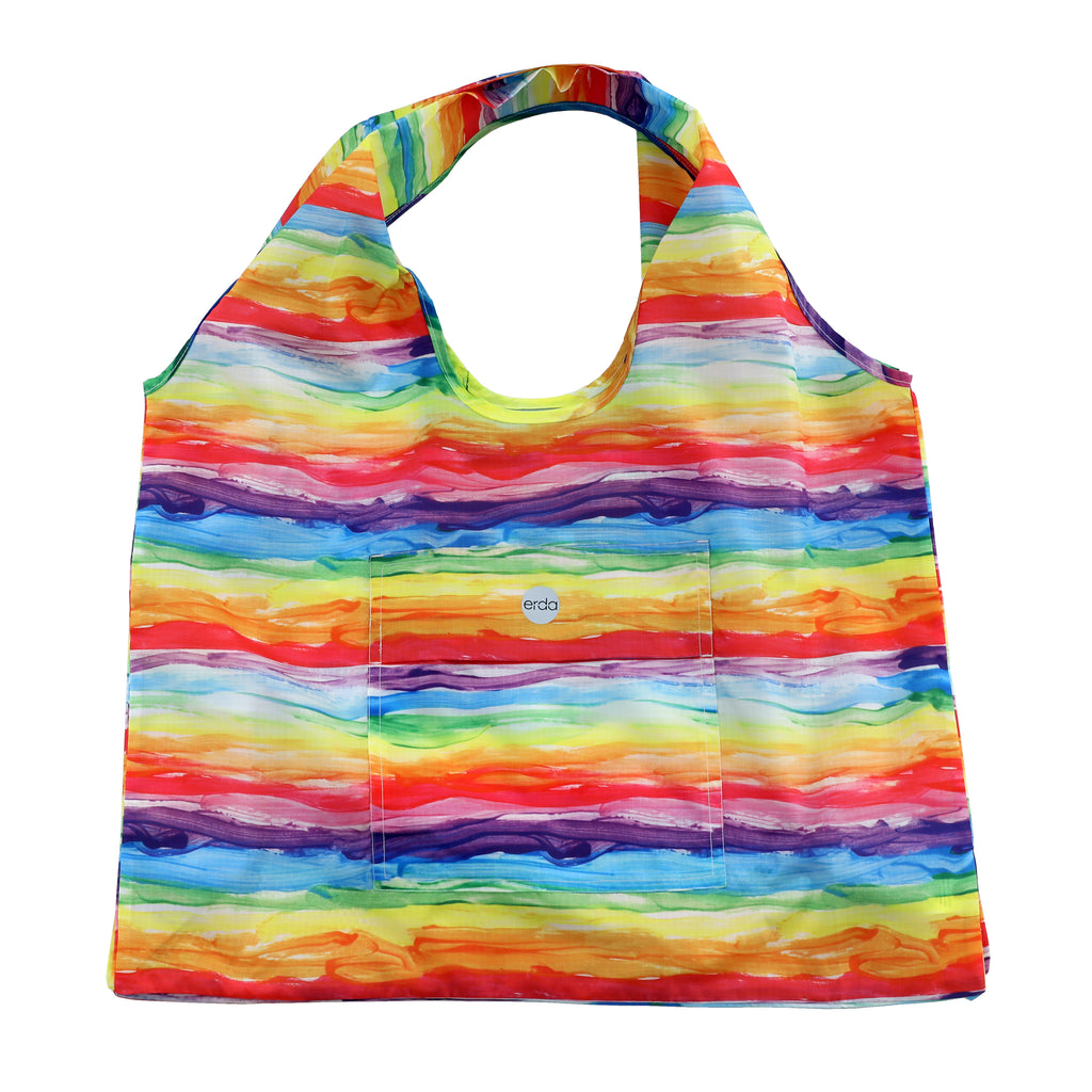 Watercolor Rainbow Sand-Free Travel Beach Bag