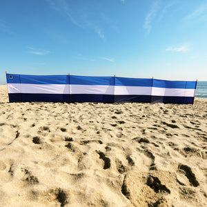 Tides Stripe Pro Beach Recycled Polyester Rip-Stop 20 ft Lightweight Windscreen, Privacy Screen, Wind Blocker, Free Matching Shoulder Bag